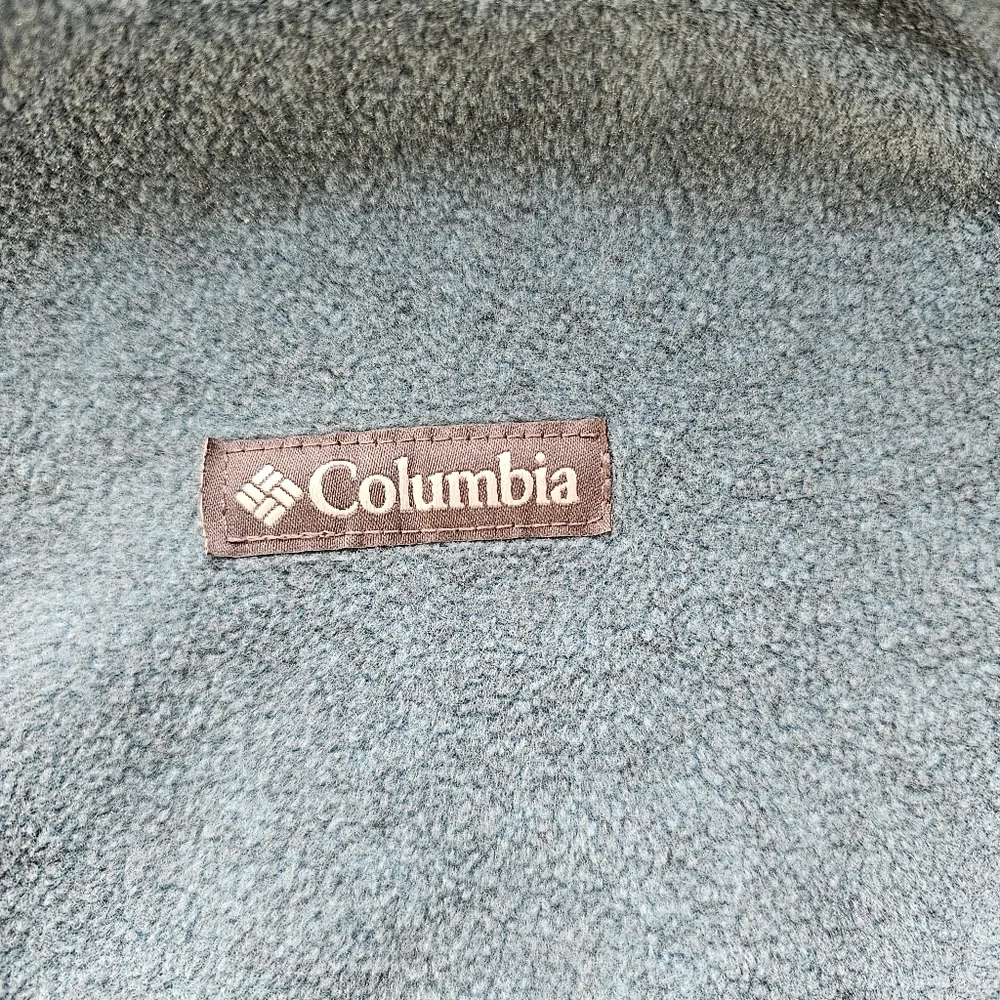 Columbia Zipper Fleece Jacket Blue Green Women's Size 2X‎